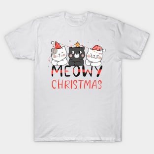 Meowy Christmas T-Shirt